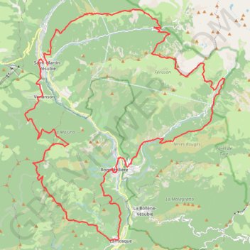 Itinéraire UTCAM Mercantour, distance, dénivelé, altitude, carte, profil, trace GPS