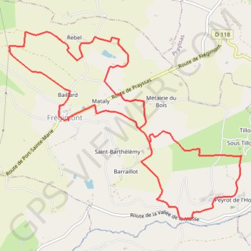 Itinéraire Les deux boucles de Frégimont, distance, dénivelé, altitude, carte, profil, trace GPS