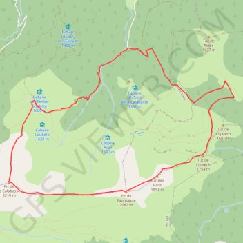 Itinéraire Pic de la Calabasse, distance, dénivelé, altitude, carte, profil, trace GPS