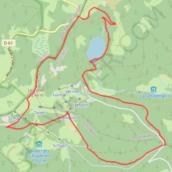 Itinéraire 17-crête-du-Tanet.gpx, distance, dénivelé, altitude, carte, profil, trace GPS