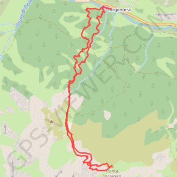 Itinéraire Punta d'Incianao, distance, dénivelé, altitude, carte, profil, trace GPS