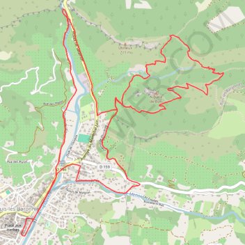 Itinéraire 10 km Au milieu des oliviers, distance, dénivelé, altitude, carte, profil, trace GPS