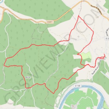 Itinéraire Crayssac, distance, dénivelé, altitude, carte, profil, trace GPS