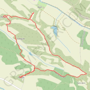 Itinéraire 180418 Brezil, distance, dénivelé, altitude, carte, profil, trace GPS