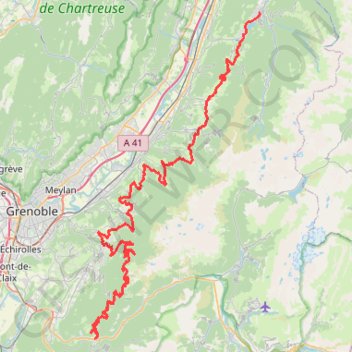 Itinéraire Balcons Belledonne, distance, dénivelé, altitude, carte, profil, trace GPS
