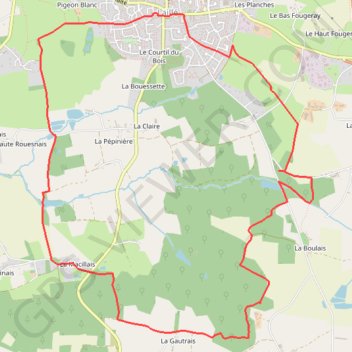 Itinéraire La Chapelle - Laillé, distance, dénivelé, altitude, carte, profil, trace GPS