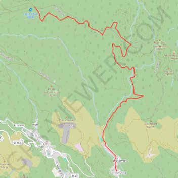 Itinéraire Village de Camplong, distance, dénivelé, altitude, carte, profil, trace GPS