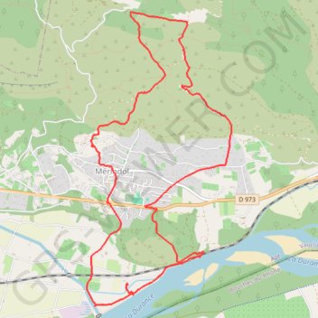 Itinéraire Entre Durance et Luberon, distance, dénivelé, altitude, carte, profil, trace GPS