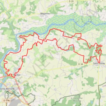 Itinéraire Nivillac, distance, dénivelé, altitude, carte, profil, trace GPS
