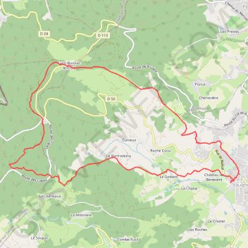 Itinéraire 1 er Juin 23 v 2-16888383, distance, dénivelé, altitude, carte, profil, trace GPS