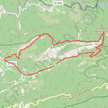 Itinéraire Le Pic de Comte et le pas du Cade, distance, dénivelé, altitude, carte, profil, trace GPS