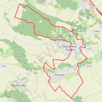 Itinéraire track, distance, dénivelé, altitude, carte, profil, trace GPS