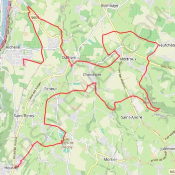 Itinéraire Tracé, distance, dénivelé, altitude, carte, profil, trace GPS