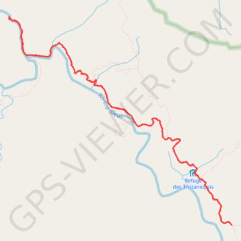 Itinéraire TRK Cascade FFRP AR, distance, dénivelé, altitude, carte, profil, trace GPS
