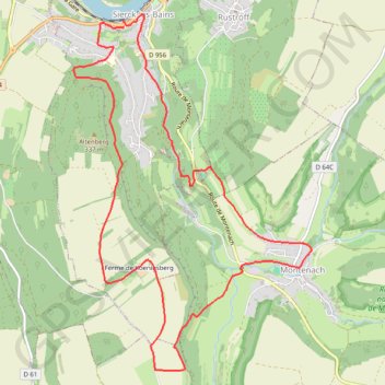 Itinéraire Circuit des Quartzites, distance, dénivelé, altitude, carte, profil, trace GPS
