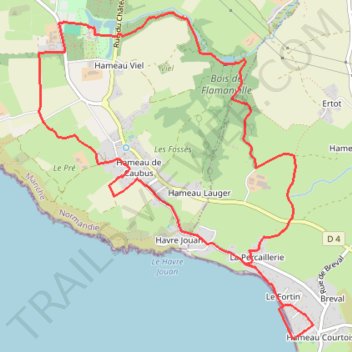 Itinéraire 4 - marche_9km, distance, dénivelé, altitude, carte, profil, trace GPS