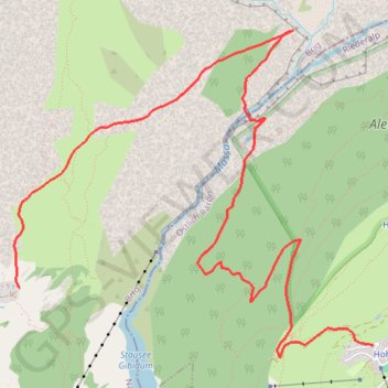 Itinéraire Hänge brucke, distance, dénivelé, altitude, carte, profil, trace GPS