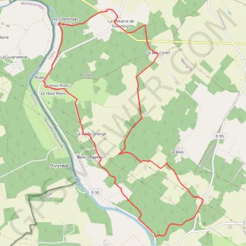 Itinéraire Falaises en Berry, distance, dénivelé, altitude, carte, profil, trace GPS