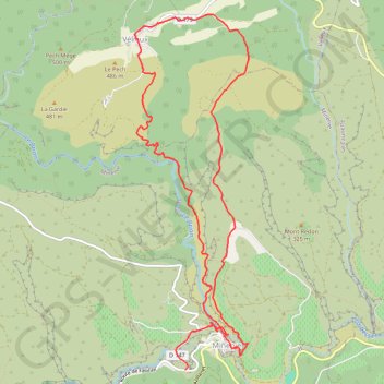 Itinéraire Trail dans l'après-midi, distance, dénivelé, altitude, carte, profil, trace GPS