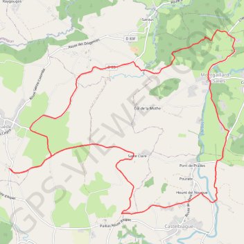 Itinéraire ROUEDE, Haute Garonne, distance, dénivelé, altitude, carte, profil, trace GPS