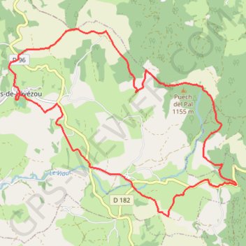 Itinéraire Autour du Pic du Pal à Vézins-de-Lévézou, distance, dénivelé, altitude, carte, profil, trace GPS