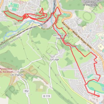 Itinéraire 1 - R4C26 Randuro 13k, distance, dénivelé, altitude, carte, profil, trace GPS