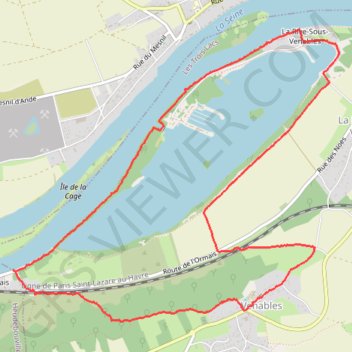 Itinéraire Venables, distance, dénivelé, altitude, carte, profil, trace GPS
