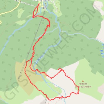 Itinéraire La Croix de Chaurionde, distance, dénivelé, altitude, carte, profil, trace GPS