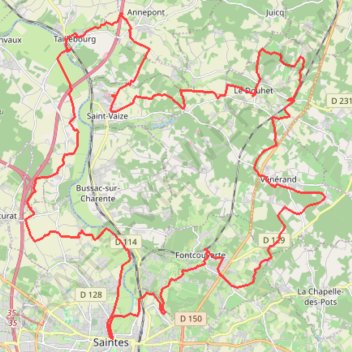 Itinéraire fontcouverte gravel-17724673, distance, dénivelé, altitude, carte, profil, trace GPS