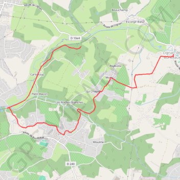 Itinéraire Boucle 2., distance, dénivelé, altitude, carte, profil, trace GPS