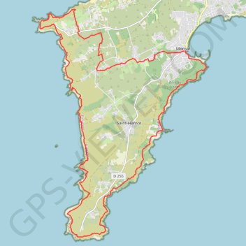 Itinéraire Presqu'île de Crozon, distance, dénivelé, altitude, carte, profil, trace GPS