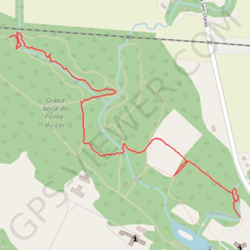 Itinéraire Grand boisé de Pointe-du-Lac, distance, dénivelé, altitude, carte, profil, trace GPS