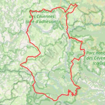 Itinéraire Mt Aigoual - Mt Lozere VTT 2021, distance, dénivelé, altitude, carte, profil, trace GPS