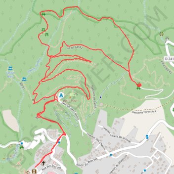 Itinéraire La Roche Merveilleuse, distance, dénivelé, altitude, carte, profil, trace GPS