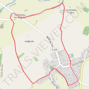 Itinéraire Pédestre 4kms 2026, distance, dénivelé, altitude, carte, profil, trace GPS