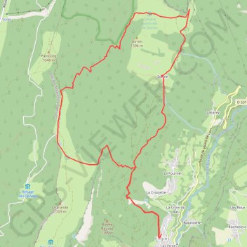 Itinéraire Circuit Molière -Sornin, distance, dénivelé, altitude, carte, profil, trace GPS