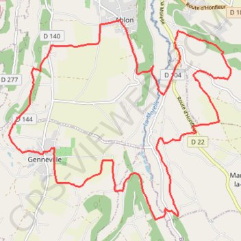 Itinéraire La Vallée oubliée de Manneville la Raoult - Equainville, distance, dénivelé, altitude, carte, profil, trace GPS