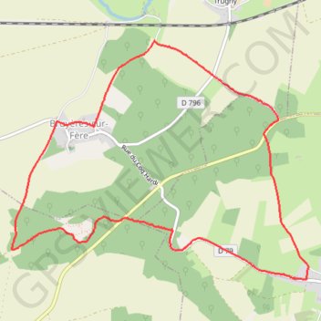 Itinéraire Marche le midi, distance, dénivelé, altitude, carte, profil, trace GPS