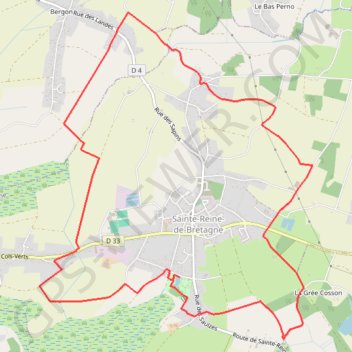Itinéraire Circuit des Moulins - Sainte-Reine-de-Bretagne, distance, dénivelé, altitude, carte, profil, trace GPS