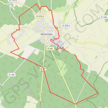 Itinéraire Forêt de Senonches, distance, dénivelé, altitude, carte, profil, trace GPS