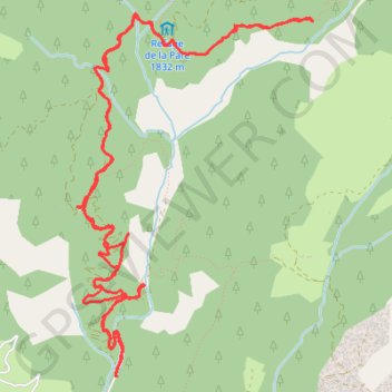 Itinéraire col de la pare, distance, dénivelé, altitude, carte, profil, trace GPS