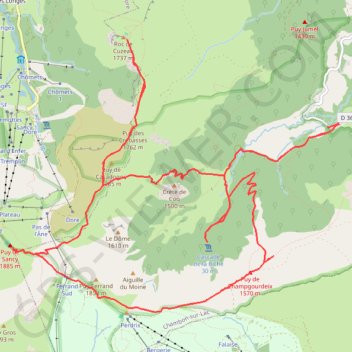 Itinéraire Puy de Sancy, distance, dénivelé, altitude, carte, profil, trace GPS