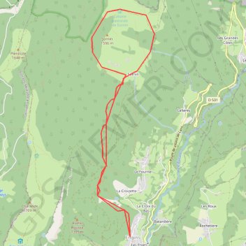 Itinéraire Engins plateau de Sornin, distance, dénivelé, altitude, carte, profil, trace GPS