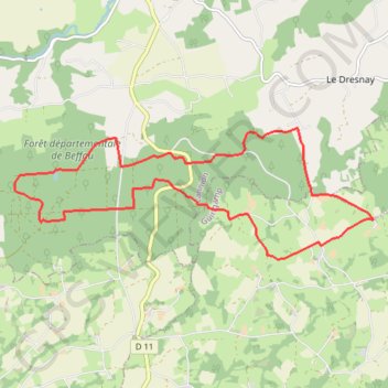Itinéraire TRK1, distance, dénivelé, altitude, carte, profil, trace GPS