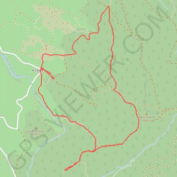 Itinéraire ermitage_st_jacques_fait_avec_atlep, distance, dénivelé, altitude, carte, profil, trace GPS