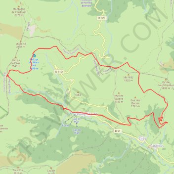 Itinéraire Port de Balès - Bourg d'Oeuil (boucle), distance, dénivelé, altitude, carte, profil, trace GPS