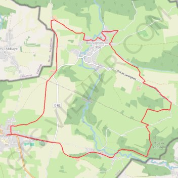 Itinéraire Circuit de la Hante - Cousolre, distance, dénivelé, altitude, carte, profil, trace GPS
