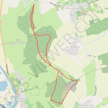 Itinéraire Arry Froidmont, distance, dénivelé, altitude, carte, profil, trace GPS