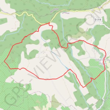 Itinéraire Rec Grand - Villarzel-du-Razès, distance, dénivelé, altitude, carte, profil, trace GPS