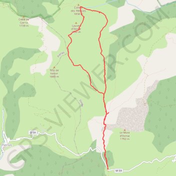 Itinéraire Lauvet d'Ilonse titi, distance, dénivelé, altitude, carte, profil, trace GPS